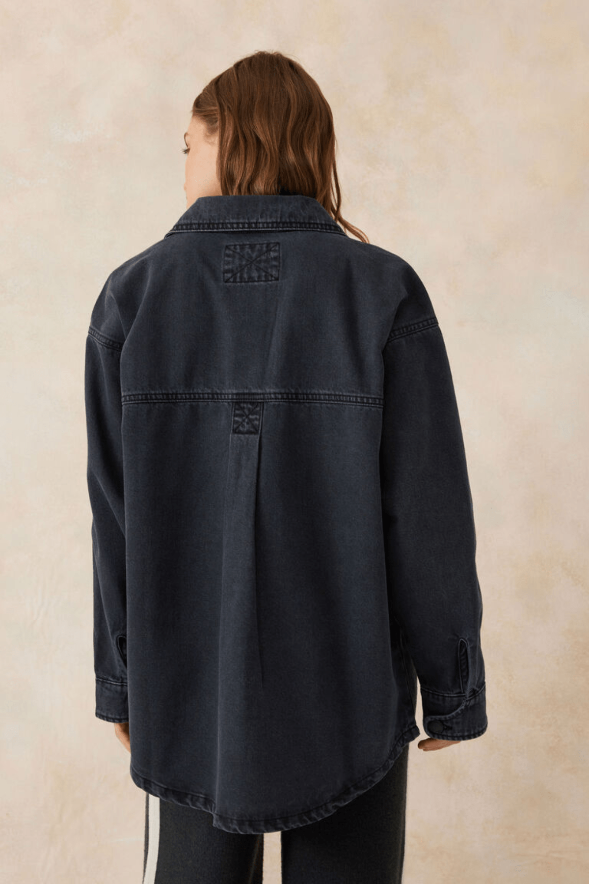 Denim Side Pocket Shacket - Washed Black - Sare StoreCeres LifeJacket