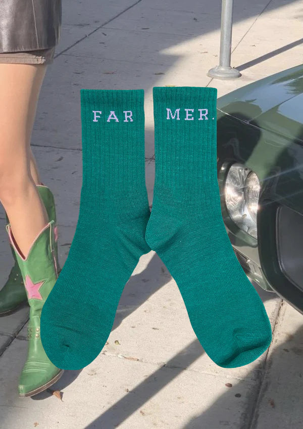 Green FAR MER. Boot Socks
