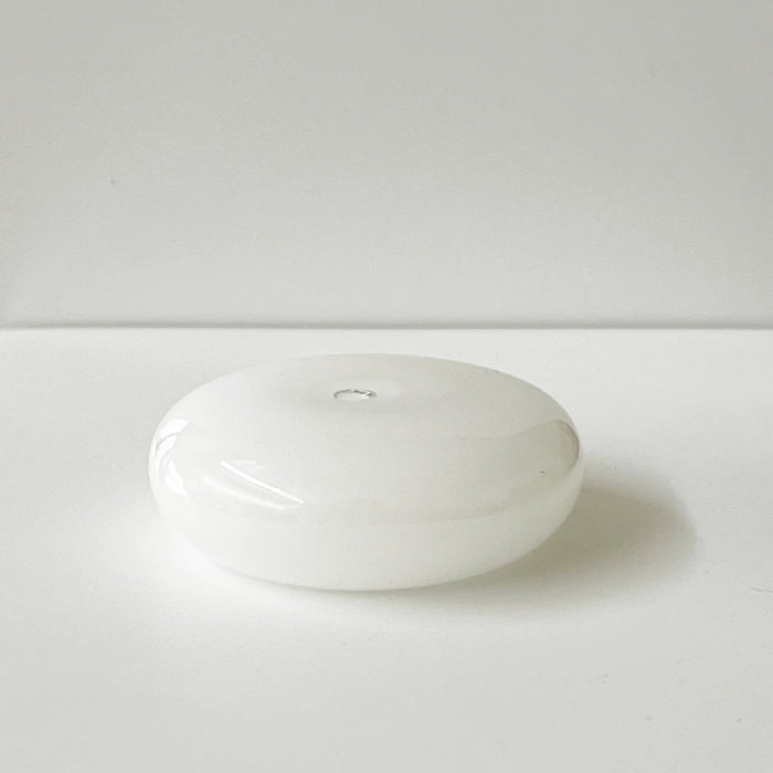 Glass Vessel Incense Holder - White - Sare StoreGentle HabitsIncense