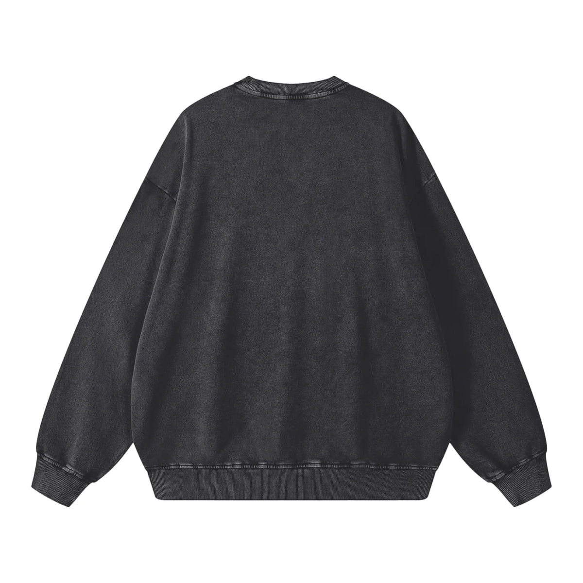 La Sirene Acid Wash Crew Neck - Black - Sare StoreMaku The LabelSweatshirts
