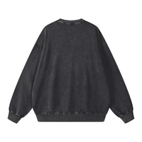 La Sirene Acid Wash Crew Neck - Black - Sare StoreMaku The LabelSweatshirts
