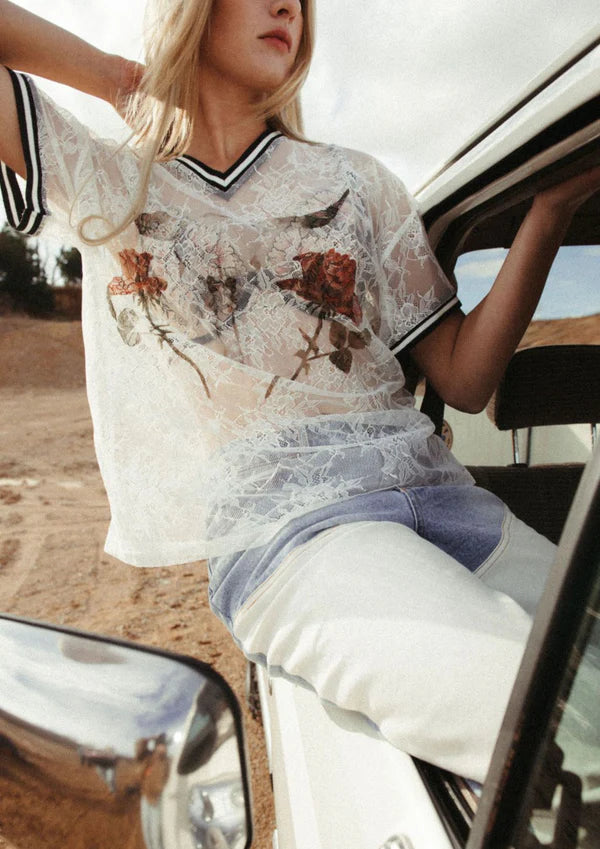 Lace Raglan - Blood + Bone