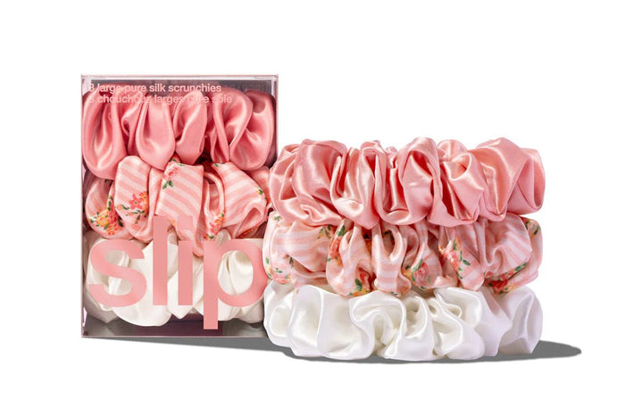 Pure Silk Hair Accessories - Large Scrunchies - Petal - Sare StoreSlipScrunchies