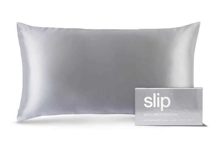 Pure Silk Pillowcase - King - Silver - Sare StoreSlipPillowcase