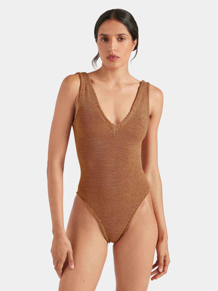 Sadie Swim - Metallic Cocoa