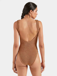 Sadie Swim - Metallic Cocoa