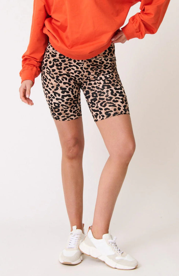 Tia Bike Shorts - Neutral Leopard - Sare StoreCartel & WillowBike Shorts