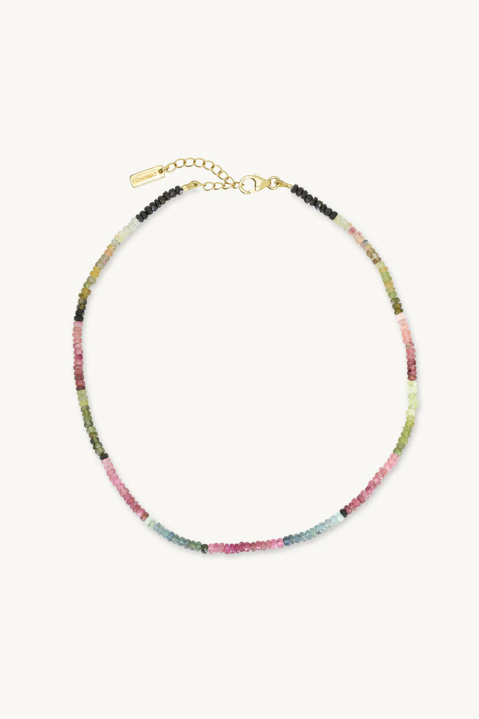 Tourmaline Ombre Gold Necklace