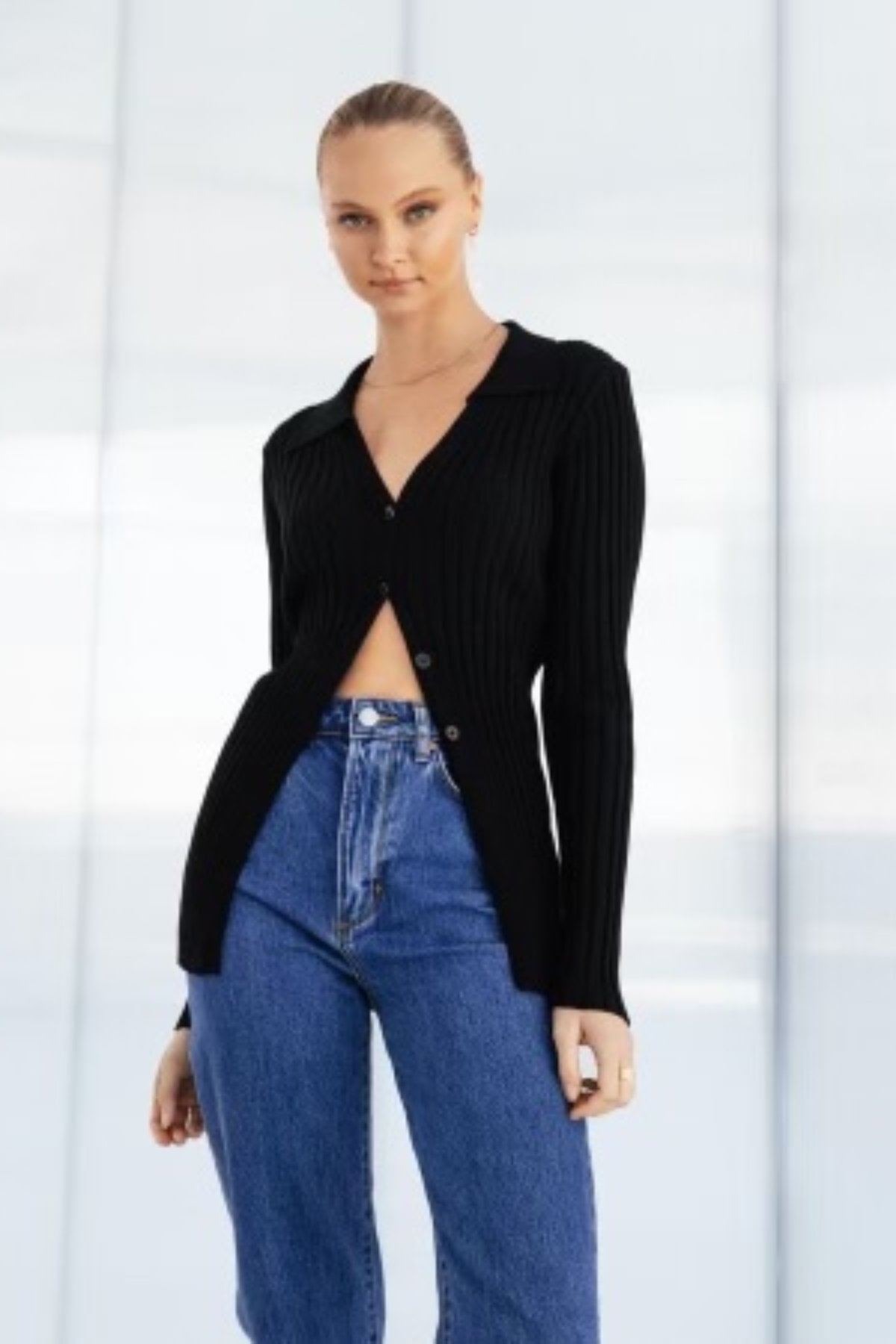 Zara Knit Top - Black – Sare Store