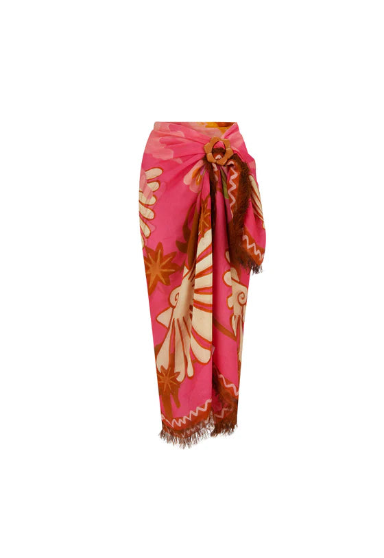 Oceana Travel Scarf - Coral