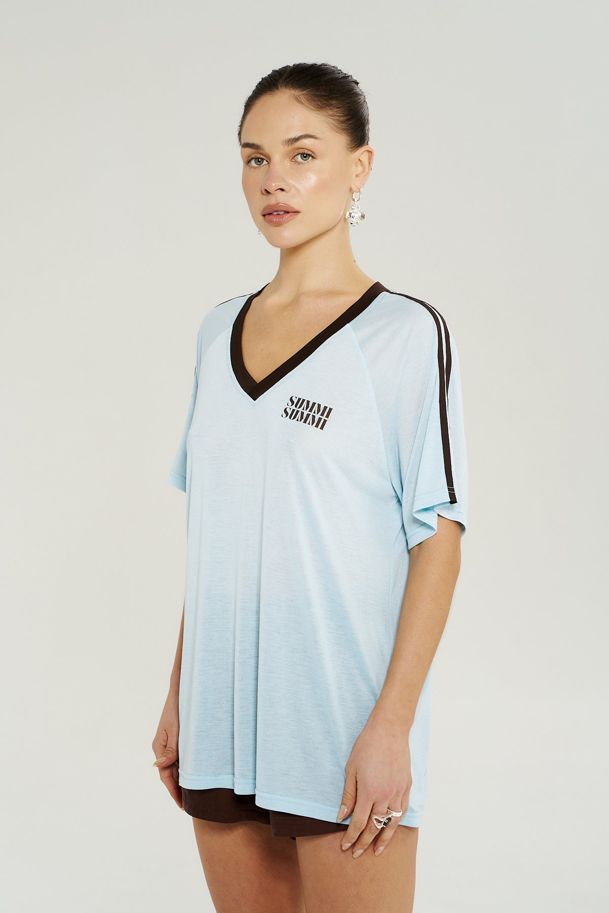 V Neck Jersey Tee