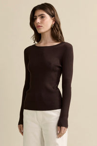Basic Knit Top - Brown