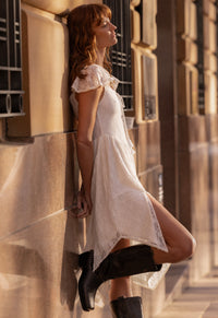 Glastonbury Lace Dress - Antique White