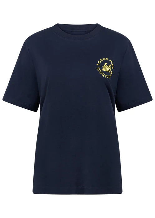 LJ Sports Club Relaxed T-Shirt - Platinum Navy