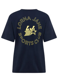 LJ Sports Club Relaxed T-Shirt - Platinum Navy