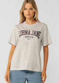 Game Day Relaxed T-Shirt - Grey Marl