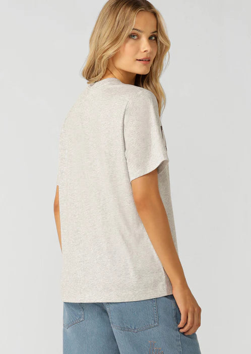 Game Day Relaxed T-Shirt - Grey Marl