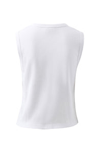Lyla Button Through Rib Tank