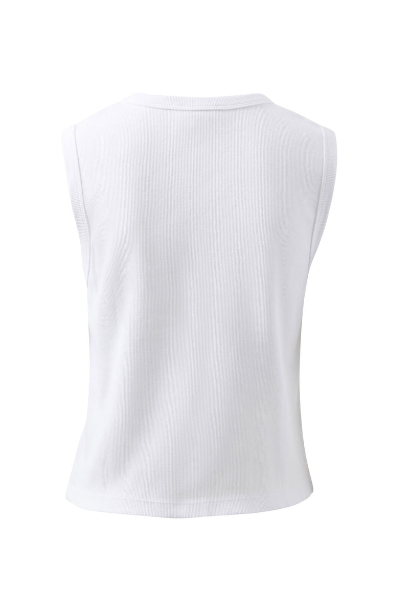Lyla Button Through Rib Tank
