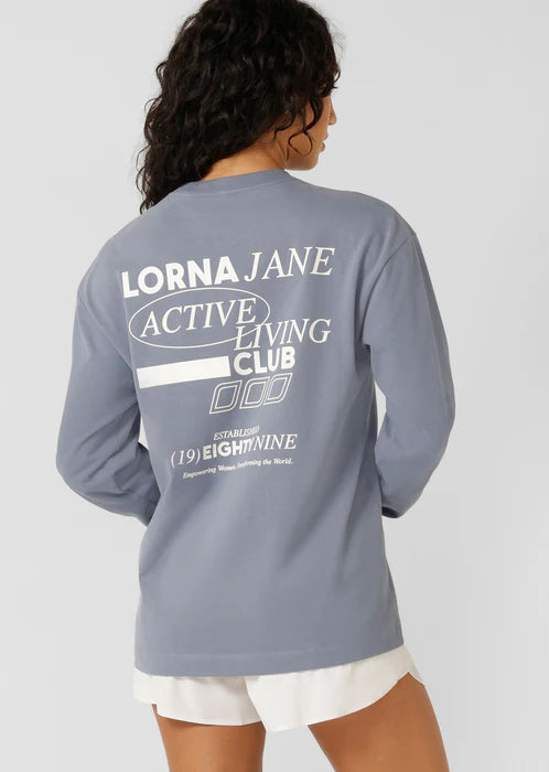 Momentum Plush Long Sleeve T-Shirt - Gravity Grey