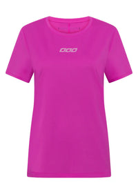 Never Give Up Active T-Shirt - Electric Pink
