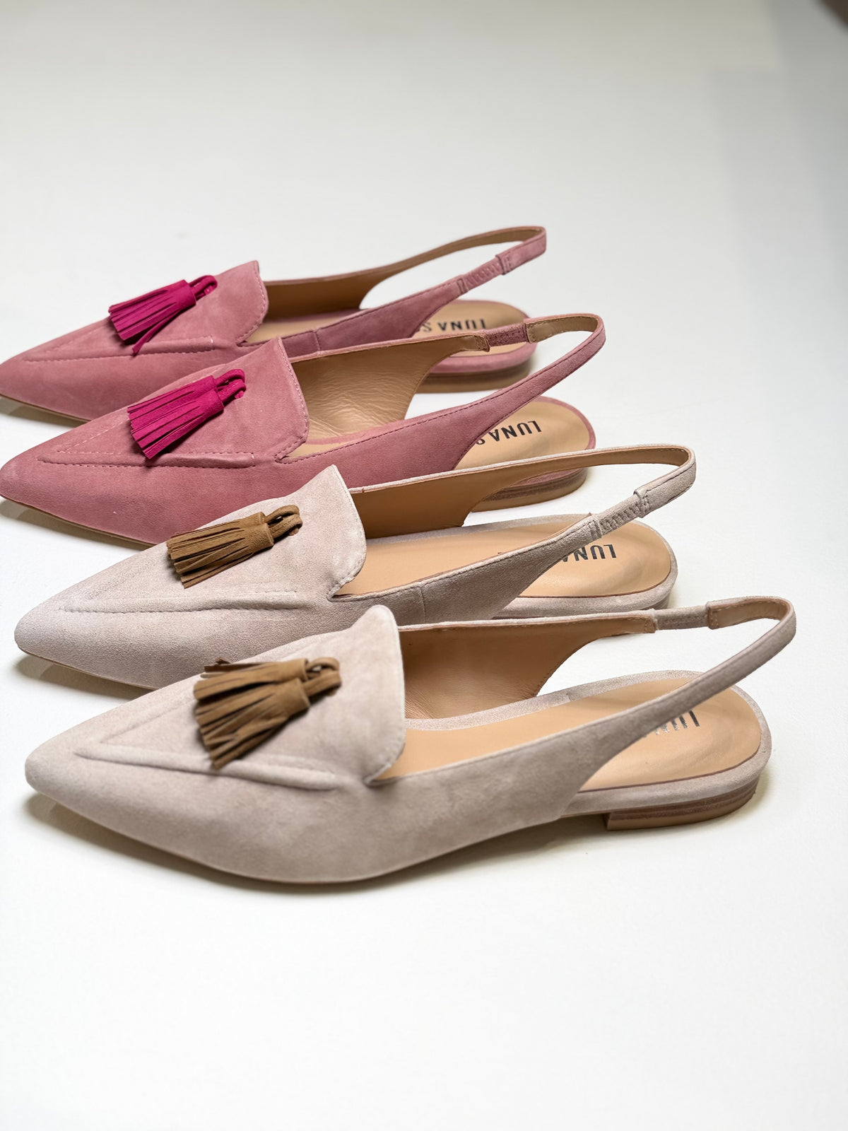Luna Sole Piper - Creme/Brown Suede