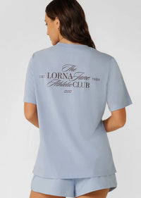 Athletic Club Relaxed T-shirt -  Oxford Blue - $99 T-SHIRT & SHORT SET