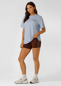Athletic Club Relaxed T-shirt -  Oxford Blue - $99 T-SHIRT & SHORT SET