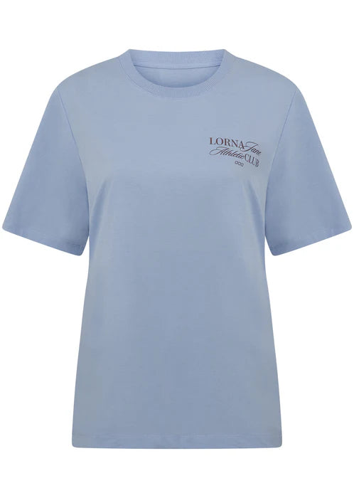 Athletic Club Relaxed T-shirt -  Oxford Blue - $99 T-SHIRT & SHORT SET