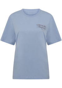 Athletic Club Relaxed T-shirt -  Oxford Blue - $99 T-SHIRT & SHORT SET