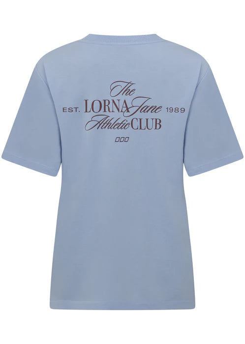 Athletic Club Relaxed T-shirt -  Oxford Blue - $99 T-SHIRT & SHORT SET