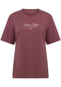 Luxe Athletic Relaxed T-Shirt - Renaissance Rose - $99 T-SHIRT & SHORT SET