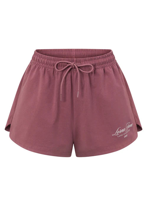 Luxe Athletic Relaxed Shorts - Renaissance Rose - $99 T-SHIRT & SHORT SET