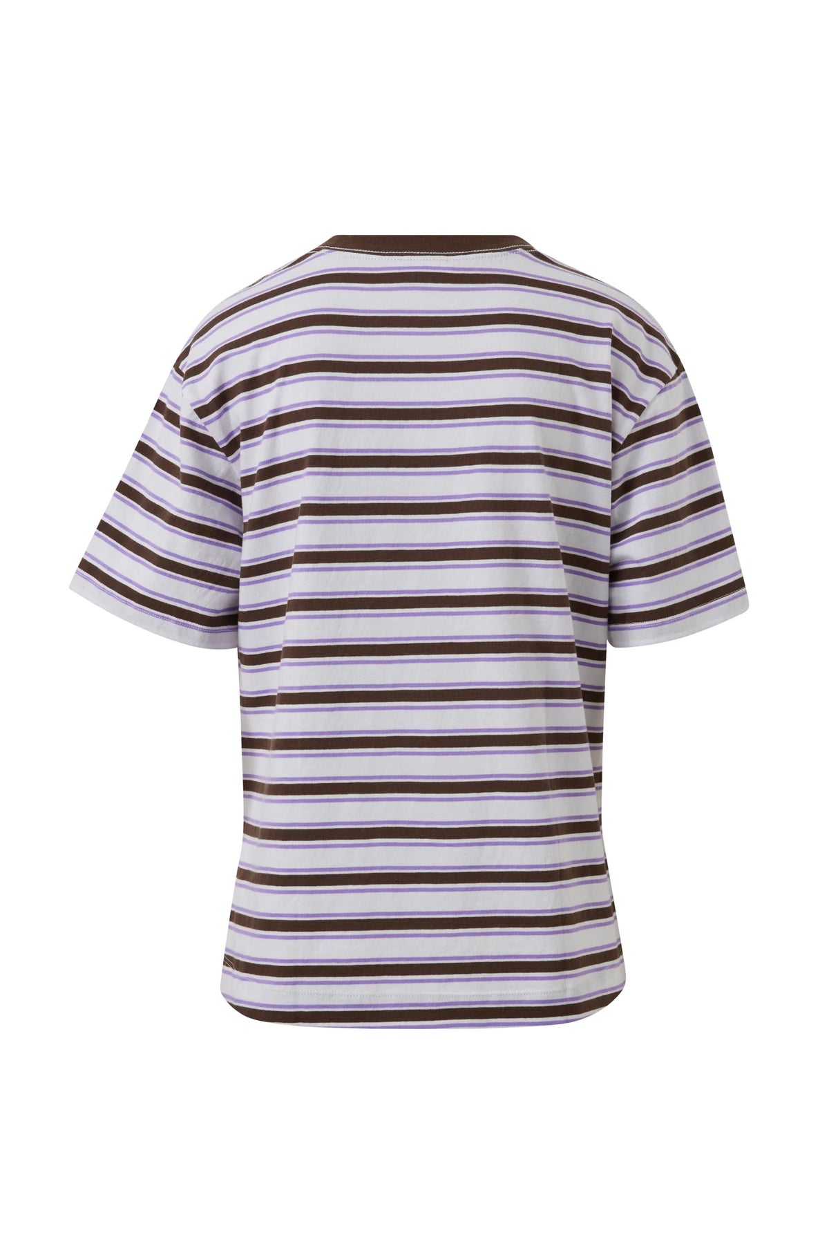 Stevie Slouchy Tee -Brunette Orchid Stripe