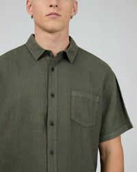 Linen Short Sleeve Shirt II - Khaki