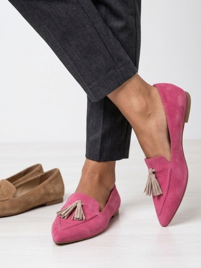 Luna Sole Palace Fuchsia/Pale Pink Suede