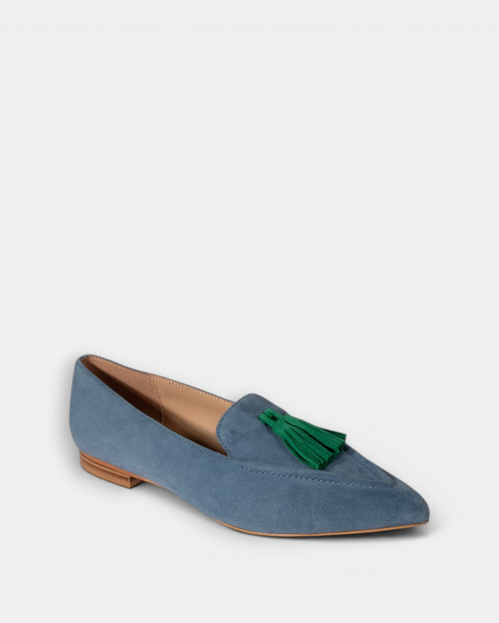 Luna Sole Palace - Cobalt/Emerald Suede