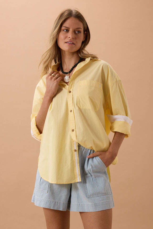 Peta Oversized Shirt - Sunny Yellow