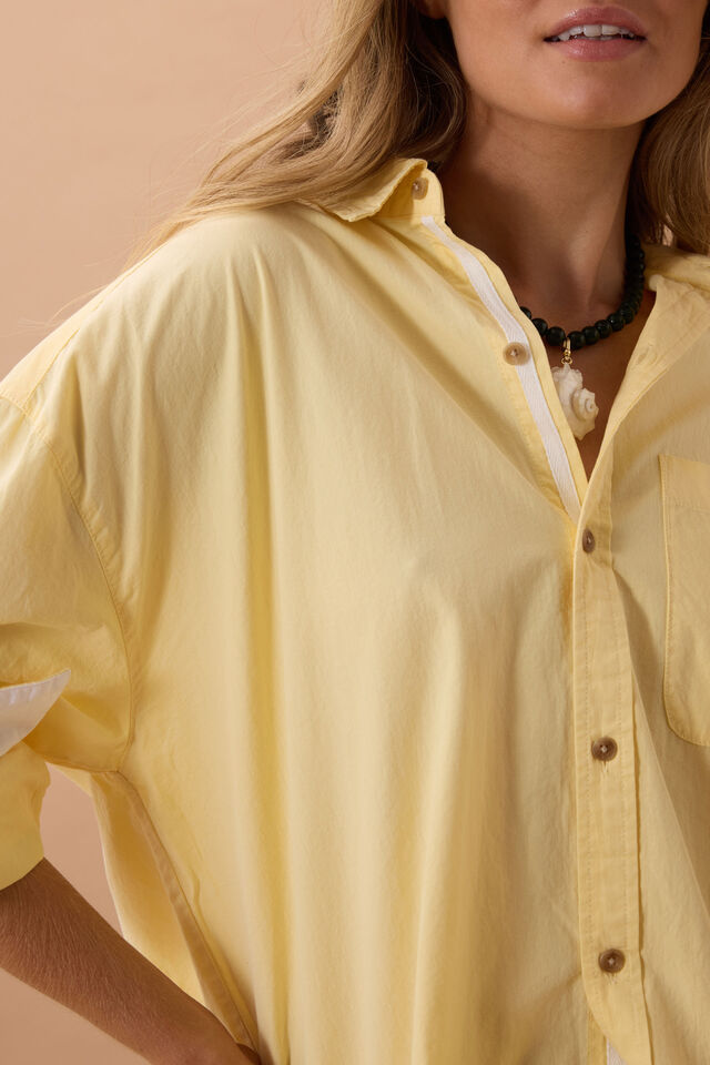 Peta Oversized Shirt - Sunny Yellow
