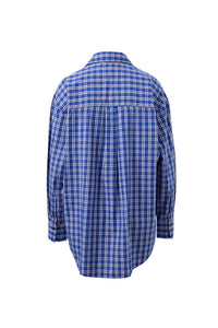 Peta Oversized Shirt - Polo Blue Check