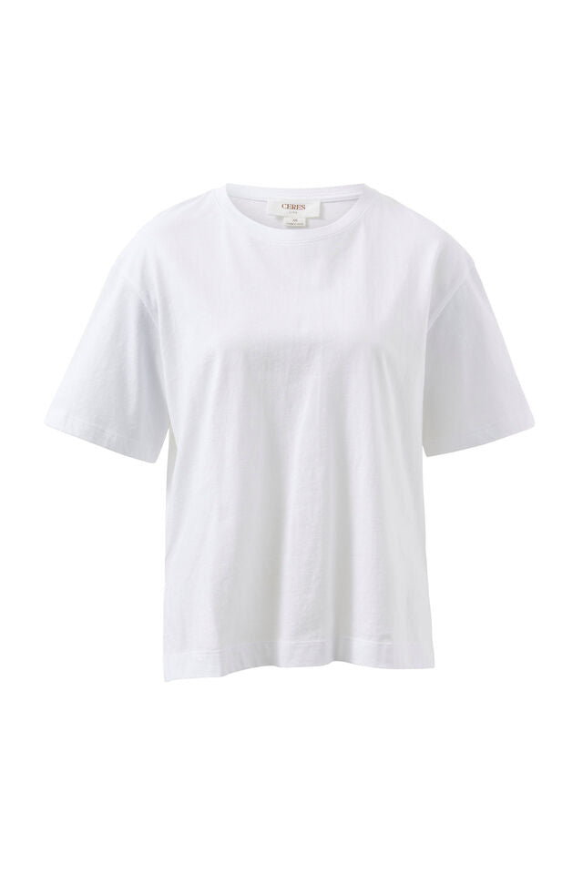 Stevie Slouchy Tee - White