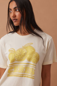 Stevie Slouchy Tee - Summer Stone/Ceres Citrus