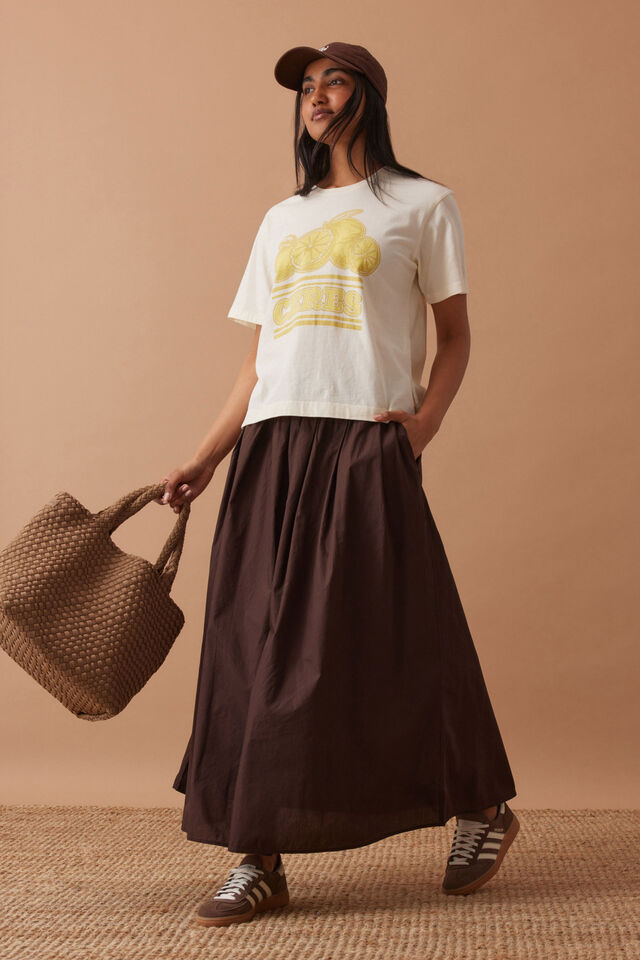 Stevie Slouchy Tee - Summer Stone/Ceres Citrus