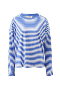Scout Slouchy Long Sleeve Tee - Vintage Blue/White Stripe