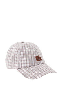 Pip Everyday Cap - Wine Choc Blue Check