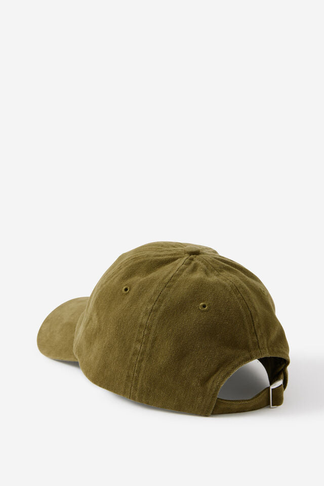 Pip Everyday Cap - Washed Olive/Ecru Monogram
