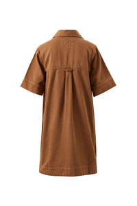 Sammy  Relaxed Shirt Dress - Toffee