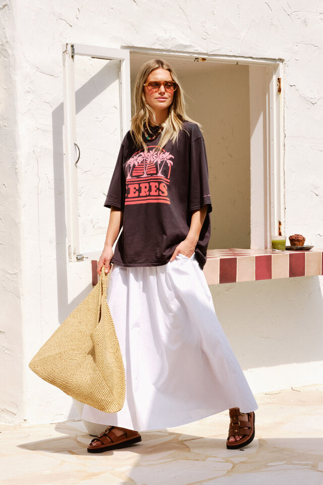 Florence Maxi Skirt -White