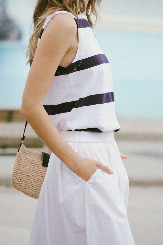 Florence Maxi Skirt -White