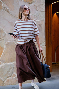 Florence Maxi Skirt - Chocolate